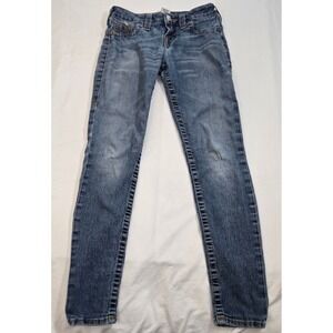 Vtg True Religion N-Rise Legging Jeans MADE IN USA Womens 26 Low Rise Y2K Skinny